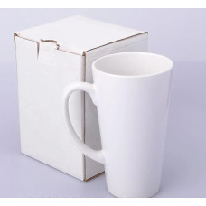 Коробка для чашки Big Latte 480 мл із білого гофрокартону